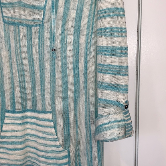 NWOT J. Jill Linen Blend Lightweight Striped Beachy Tunic Sweater L - Picture 8 of 14
